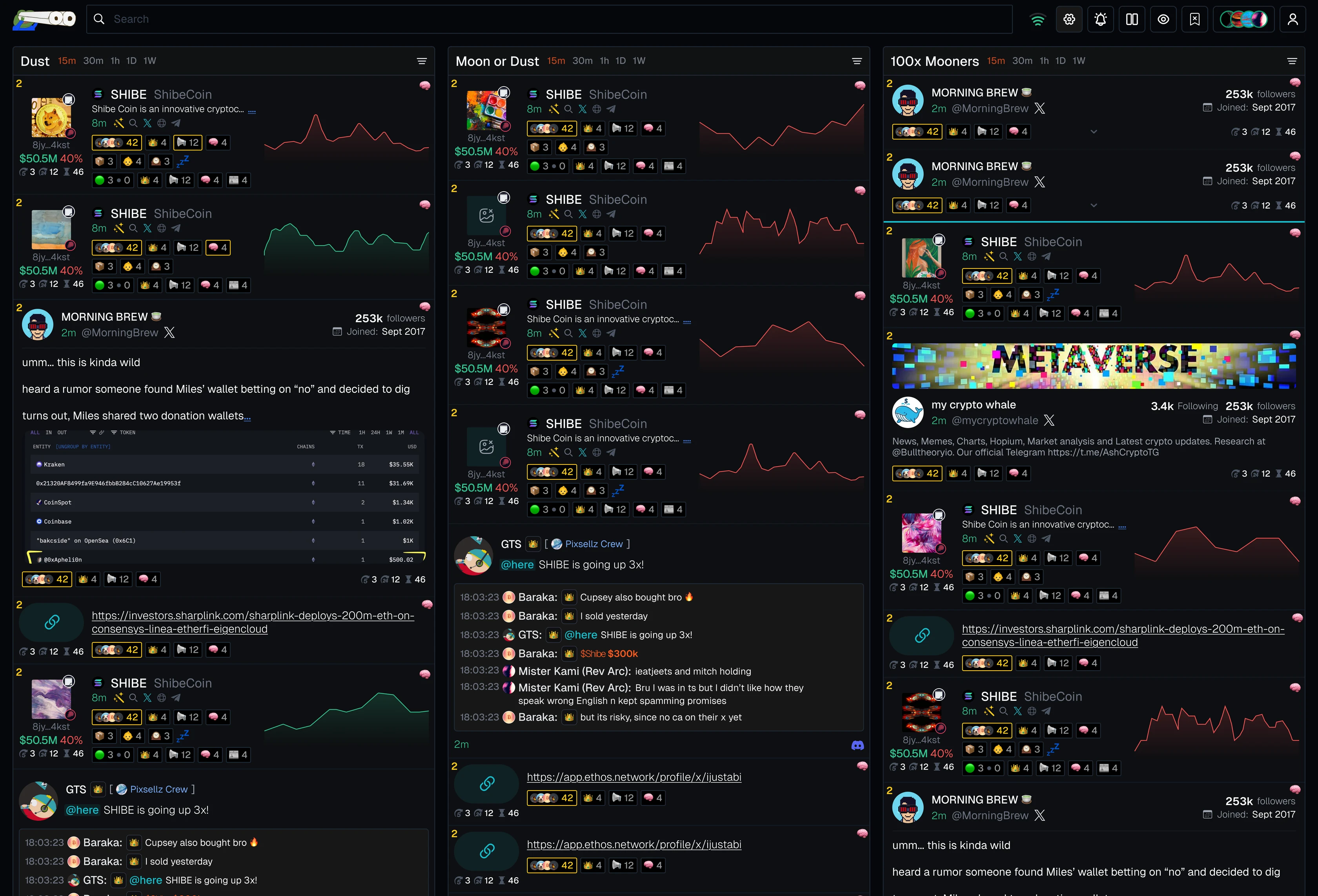 Crypto News Tracker screen