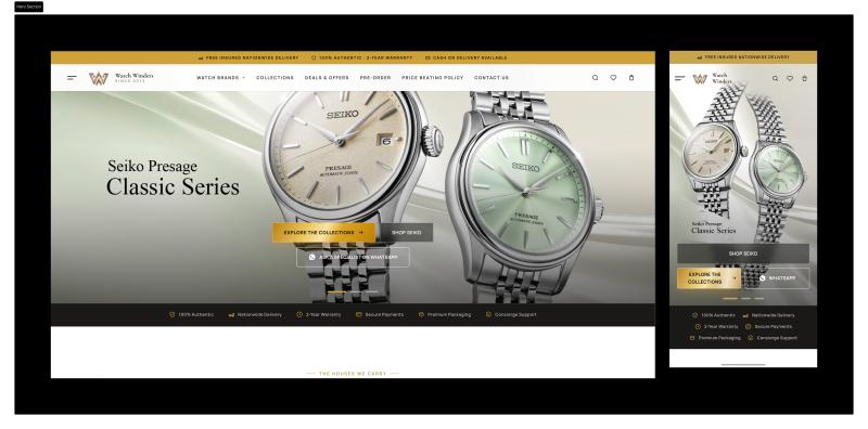 Watch Winders screen