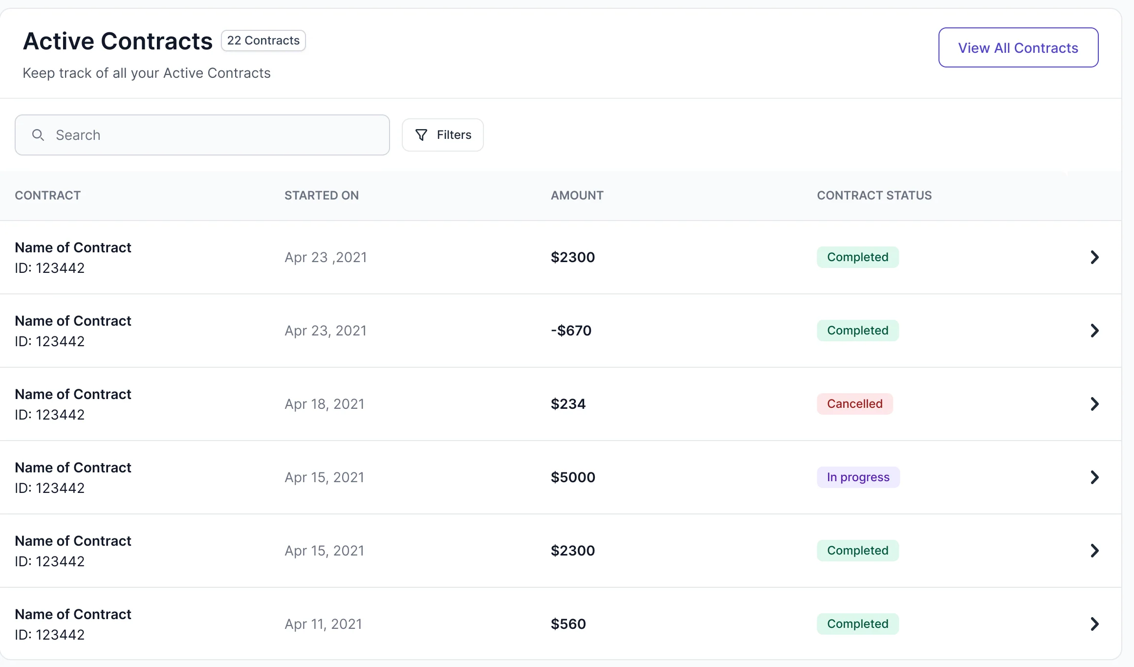 PendFunds screen