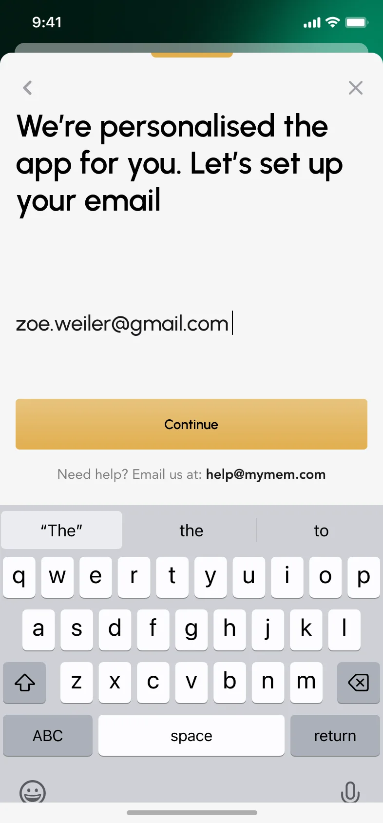 Your email