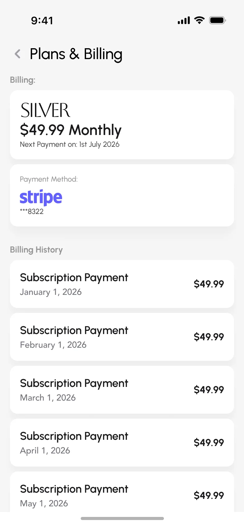 Plans and billing