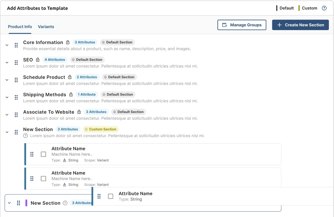 UpStart PIM screen